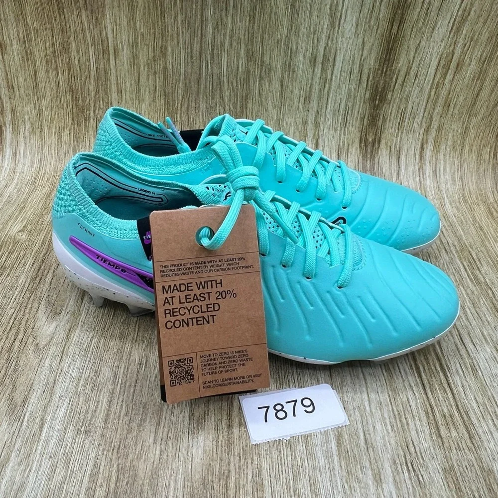 Nike Tiempo Legend 10 Elite FG Mens 5.5 Womens 7 Cleats Turquoise DV4328-300 NEW
